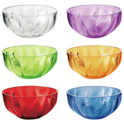 Fratelli Guzzini 20085852 Aqua Set 6 Ciotoline 12 cm 0,25 L in SAN Impilabili colore Multicolore