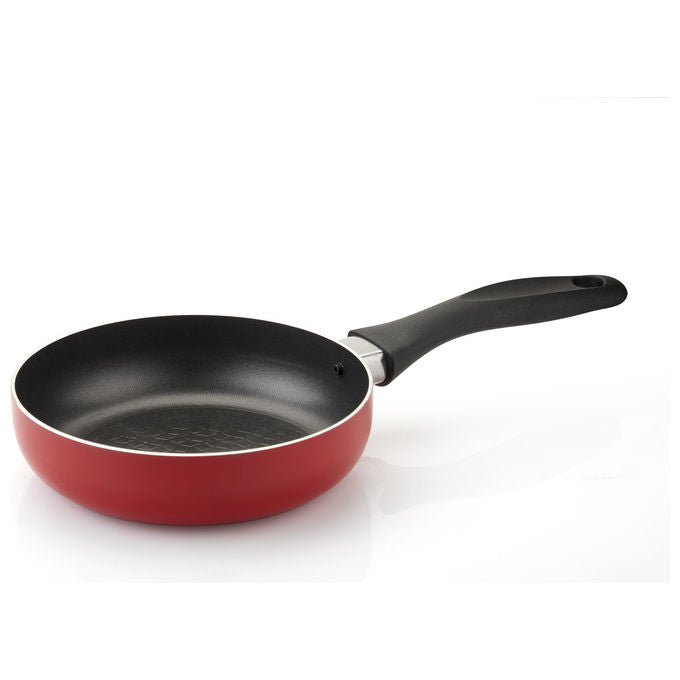 Fratelli Guzzini 28824452 CookandPlus Set Padella 16 cm e Bollilatte 12 cm antiaderente PTFE colore Rosso