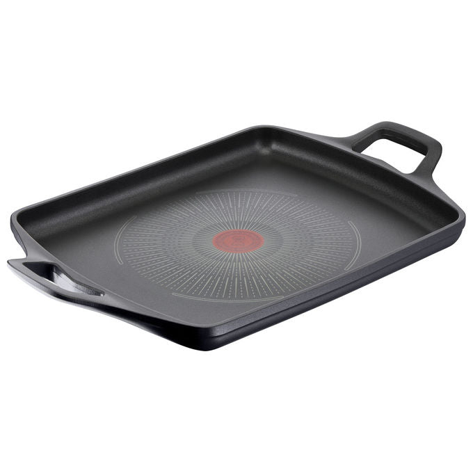 Lagostina 010260020032 Aroma Bistecchiera Plancha Antiaderente Alluminio Pressofuso Titanium Excellence 26x32 cm colore Nero