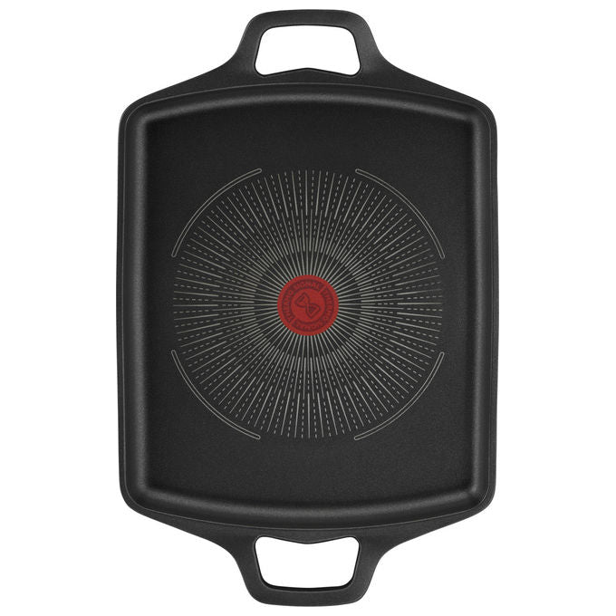Lagostina 010260020032 Aroma Bistecchiera Plancha Antiaderente Alluminio Pressofuso Titanium Excellence 26x32 cm colore Nero