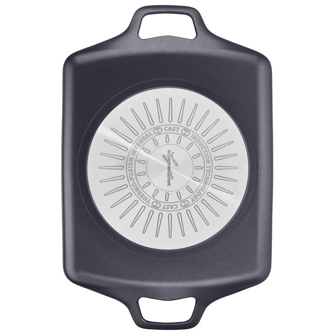 Lagostina 010260020032 Aroma Bistecchiera Plancha Antiaderente Alluminio Pressofuso Titanium Excellence 26x32 cm colore Nero