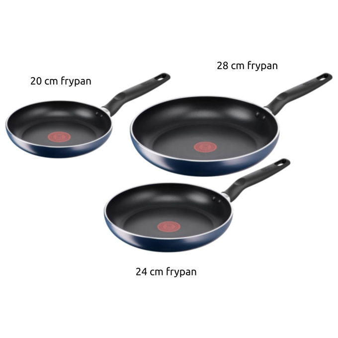 Lagostina Set di Padelle Mirtillo 20 24 28 cm