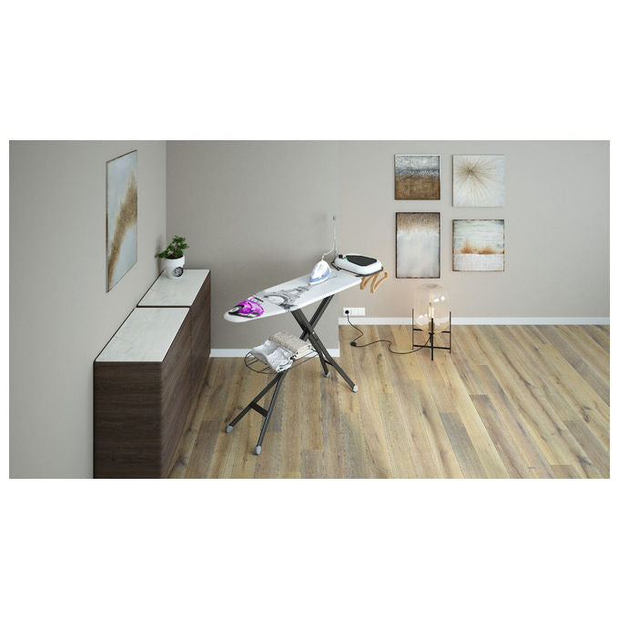 Colombo A137L24P Acquario Asse da Stiro Regolabile 120x40 cm 10 Posizioni Altezza fino a 95 cm Foderina 100% Cotone colore Silver