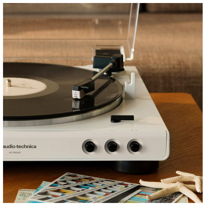 Audio-Technica ATN3600LC Puntina di Ricambio per Giradischi Stilo Conico 0,6 mil compatibile AT-LP60X AT-LP60 colore Bianco