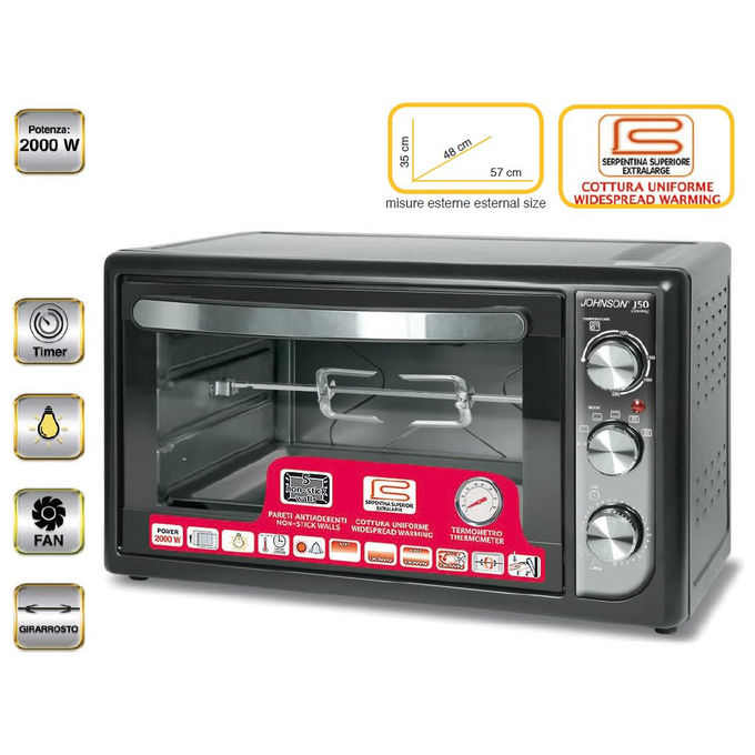 Johnson Forno Elettrico Multifunzione J50 2000W 50L