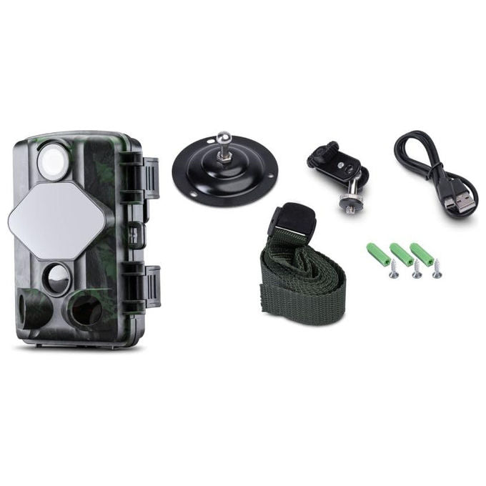 Midland C1623 Wild Guardian Fototrappola Wi-Fi 4K 24MP Visione Notturna 46 LED IR Sensore Movimento 20m colore Grigio
