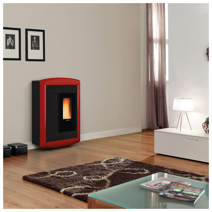 Yeppon Stufa a Pellet 3,3-10,0 kW con Canalizzazione