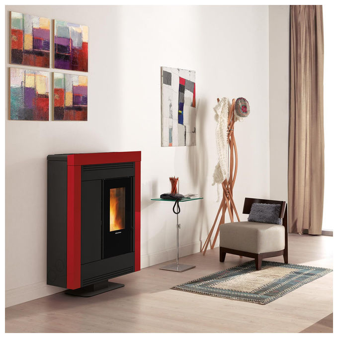 SOUVENIR STEEL EVO Stufa a Pellet Bordeaux
