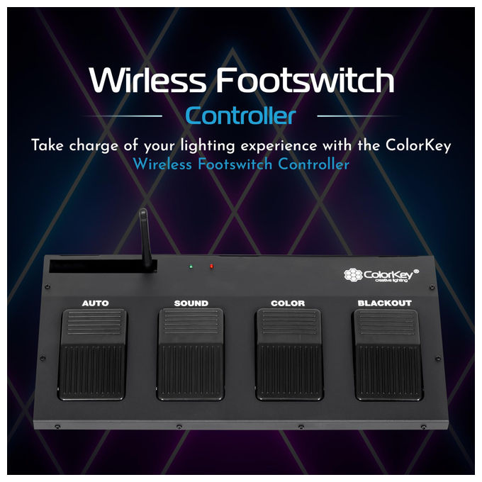 Colorkey Controller a Pedale Wireless per PartyBar Mobile e Pro