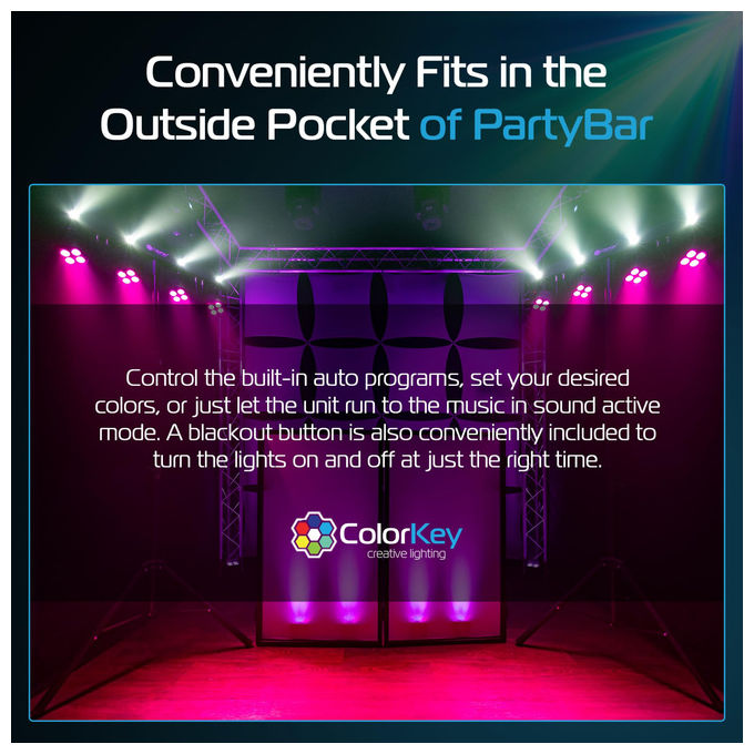 Colorkey Controller a Pedale Wireless per PartyBar Mobile e Pro