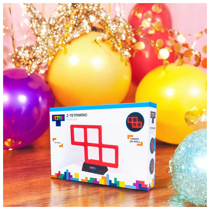 Fizz Creations Tetris Red Z Tetrimino Neon Light