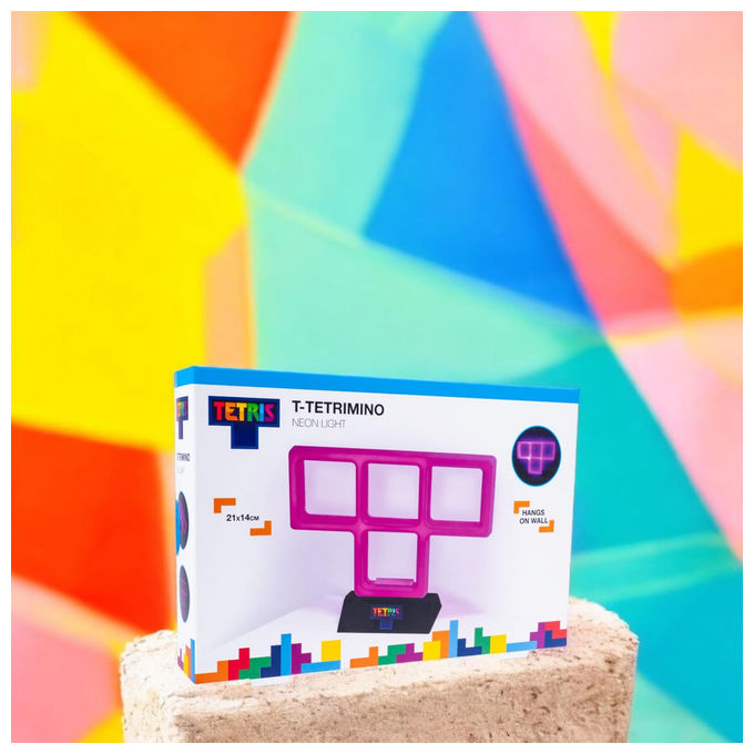 Fizz Creations Lampada Neon Tetris Viola