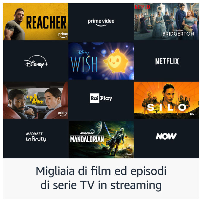 Amazon M3N6RA Fire TV Stick 4K Ultra HD Streaming Device Wi-Fi 6 Dolby Vision Atmos HDR10+ 8 GB colore Nero