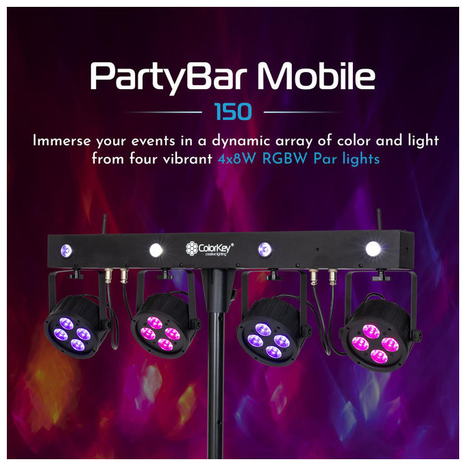 ColorKey PartyBar Mobile 150 Illuminazione Portatile