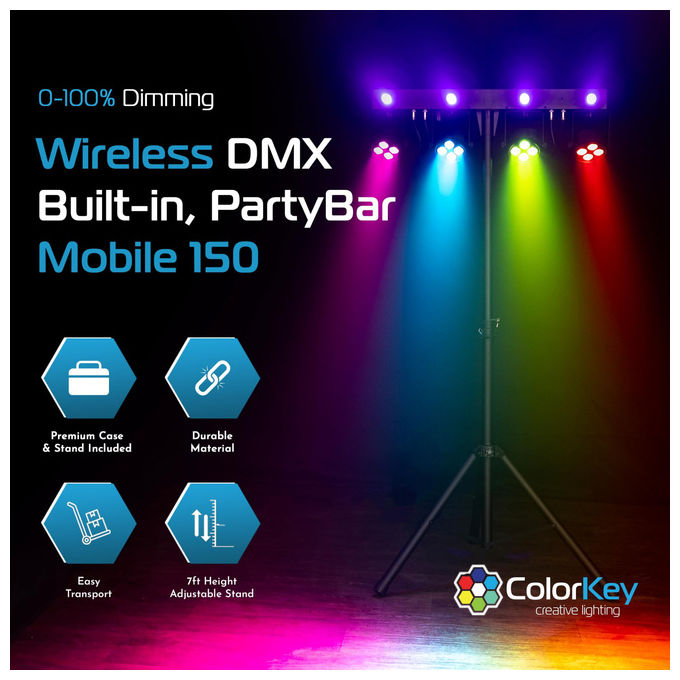 ColorKey PartyBar Mobile 150 Illuminazione Portatile