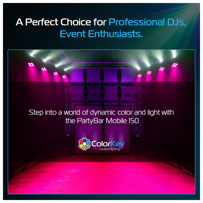 ColorKey PartyBar Mobile 150 Illuminazione Portatile