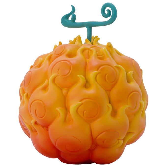 Abystyle ABYREP005 One Piece Replica Frutto Flame-Flame Mera Mera no Mi Resina scala 1:1 13 cm colore Arancione