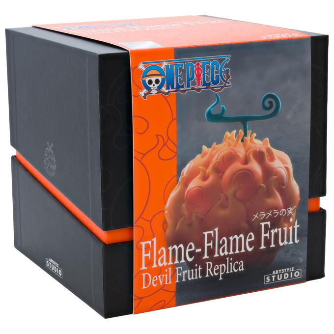 Abystyle ABYREP005 One Piece Replica Frutto Flame-Flame Mera Mera no Mi Resina scala 1:1 13 cm colore Arancione