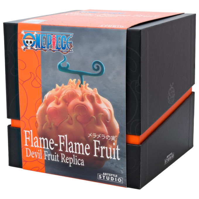 Abystyle ABYREP005 One Piece Replica Frutto Flame-Flame Mera Mera no Mi Resina scala 1:1 13 cm colore Arancione