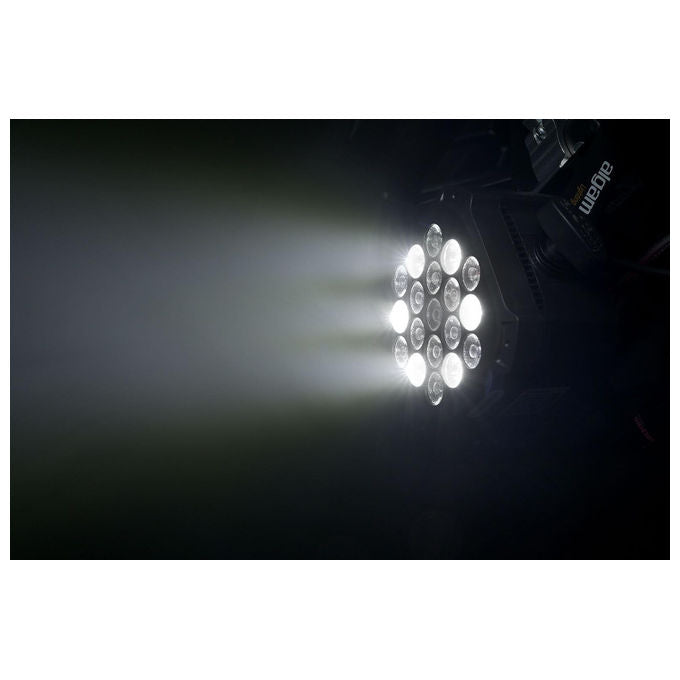 Algam Lighting MINIPAR193FX Mini Par LED 18x1W 1x3W RGB Effetti DMX Telecomando IR IP20 colore Nero