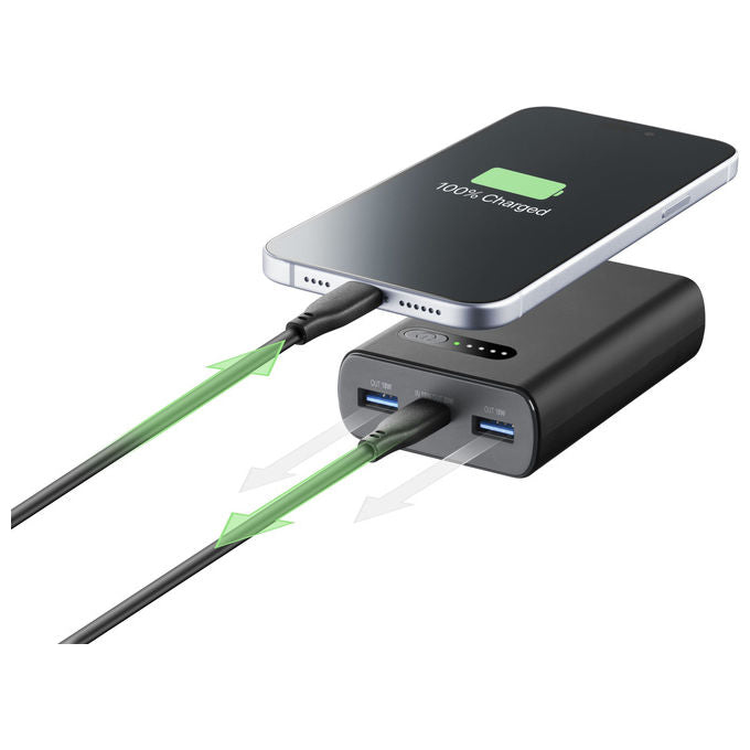 Cellularline Fast PD 10000 Caricabatterie Portatile 10000mAh