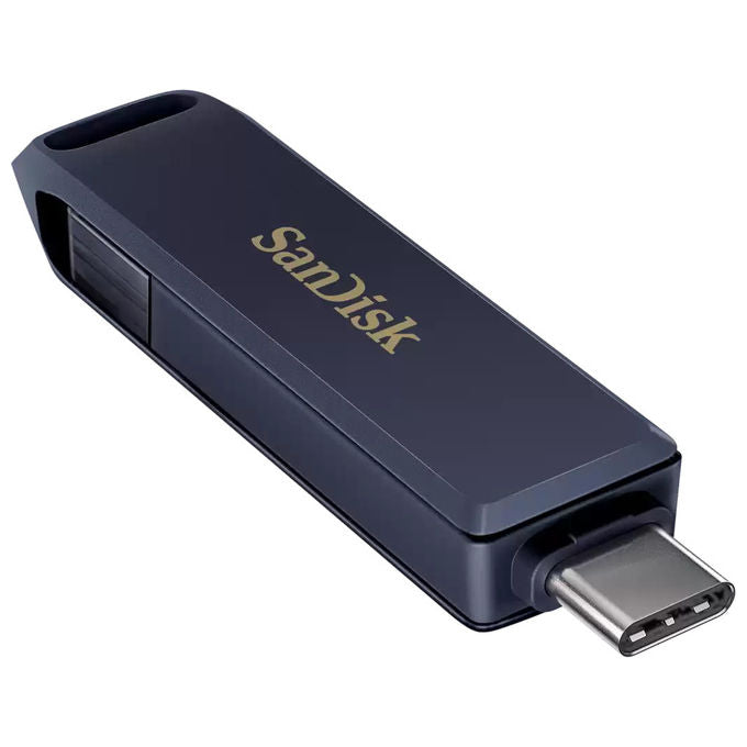 SanDisk iXpand 64 GB USB Type-C Lightning Girevole Blu