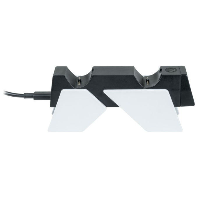 Nacon PS5DUALCHARGERV4 Dual Charger V4 Base di Ricarica Doppia PlayStation 5 DualSense DualSense Edge RGB colore Bianco Nero