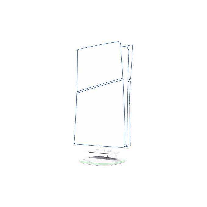 Trust 25596 GXT 229 Supporto Verticale LED PS5 6 Colori compatibile con tutti i modelli PS5 Slim e Pro colore Bianco