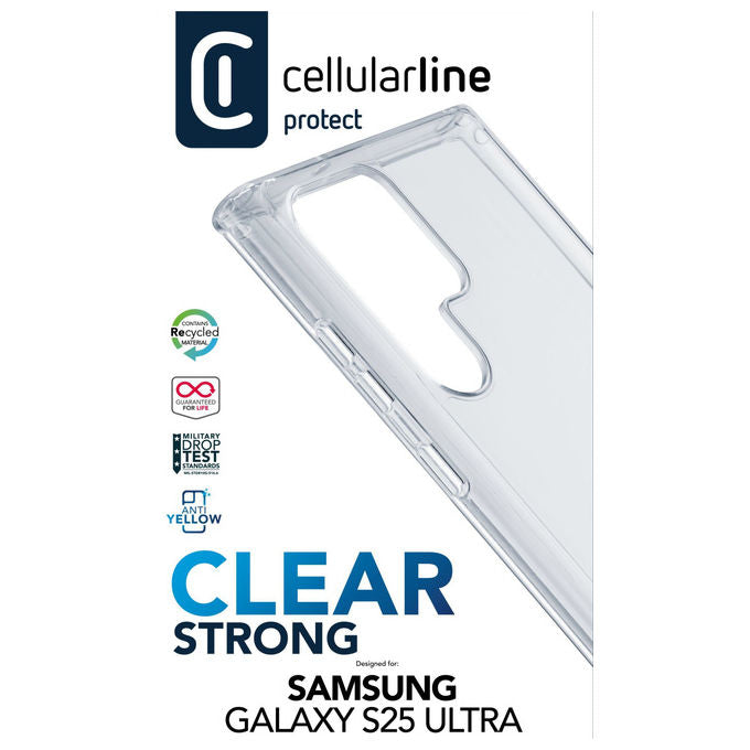 Cellularline Clear Strong Custodia Rigida Galaxy S25 Ultra