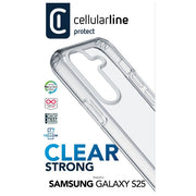 Cellularline Clear Strong Custodia Rigida Galaxy S25