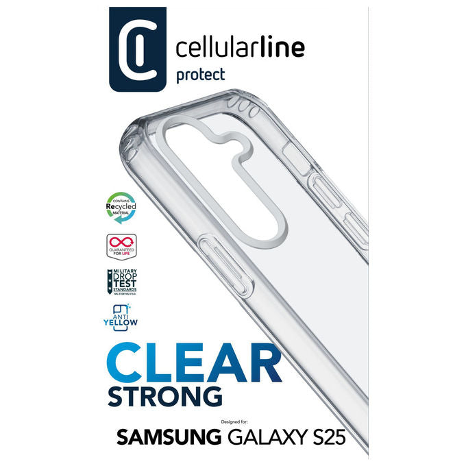Cellularline Clear Strong Custodia Rigida Galaxy S25
