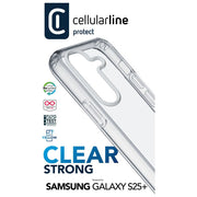 Cellularline Clear Strong Custodia Rigida Galaxy S25+