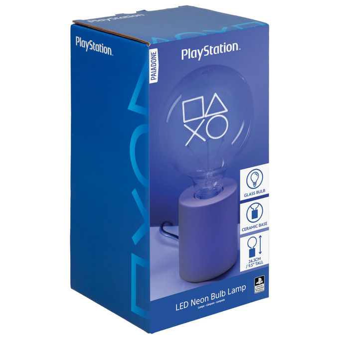 PlayStation Lampada Neon LED con Base Ceramica