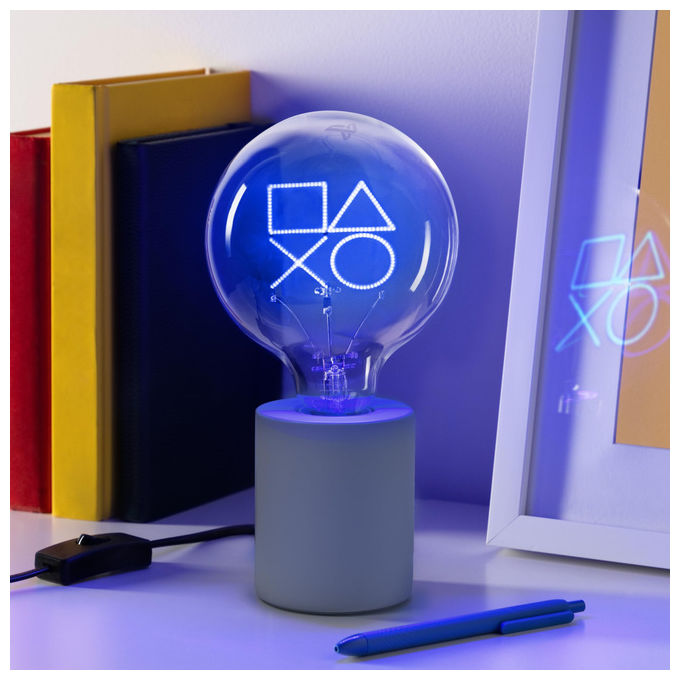 PlayStation Lampada Neon LED con Base Ceramica