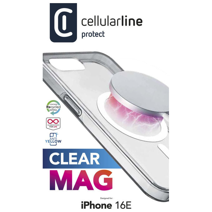 Cellularline Clear Mag Custodia Trasparente iPhone 16e