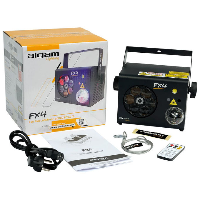 Algam Lighting FX-4 Proiettore 4-in-1 Effetti LED