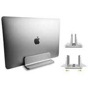 Techly Supporto Verticale per Notebook in Alluminio Argento