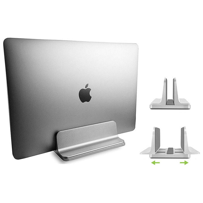 Techly Supporto Verticale per Notebook in Alluminio Argento