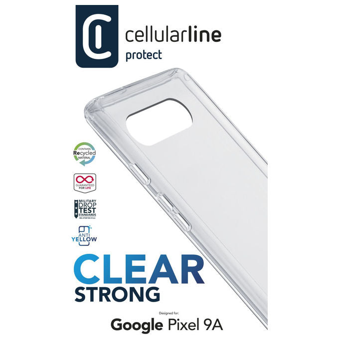 Cellularline Clear Strong Custodia Rigida per Pixel 9A