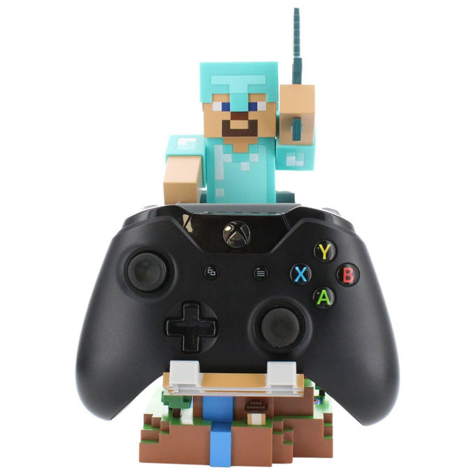 Cable Guys Steve in Diamond Armour Minecraft Holder