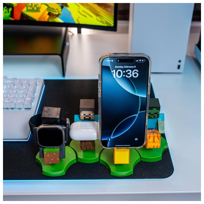 Minecraft Enderman Holdems Mini Cable Guys Phone Stand