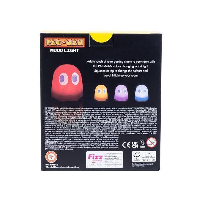 Pac-Man Luce Atmosfera Fantasma 3D Sensibile al Tocco