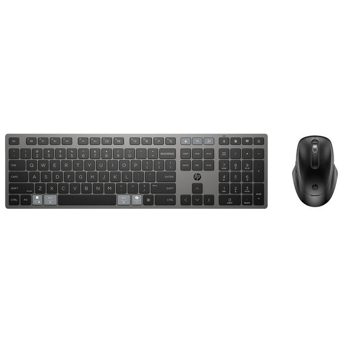 HP Combinazione Tastiera e Mouse Wireless Ricaricabili Multidispositivo 720