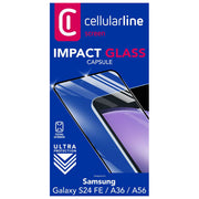 Cellularline Impact Glass Capsule Vetro Temperato Galaxy S24 FE