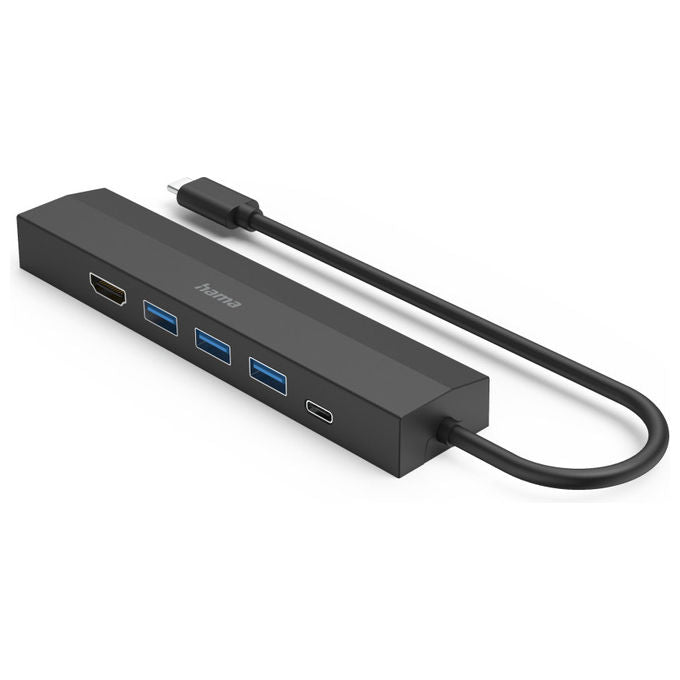 Hama Hub USB 3.2 Gen 1 Type-C HDMI RJ-45 Nero