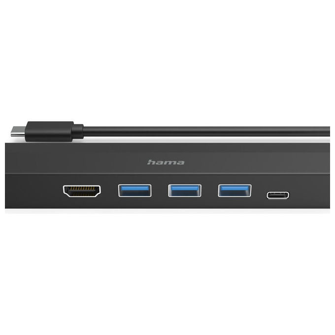 Hama Hub USB 3.2 Gen 1 Type-C HDMI RJ-45 Nero