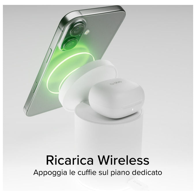 SBS Ricarica Wireless 2 in 1 con Stand Pieghevole