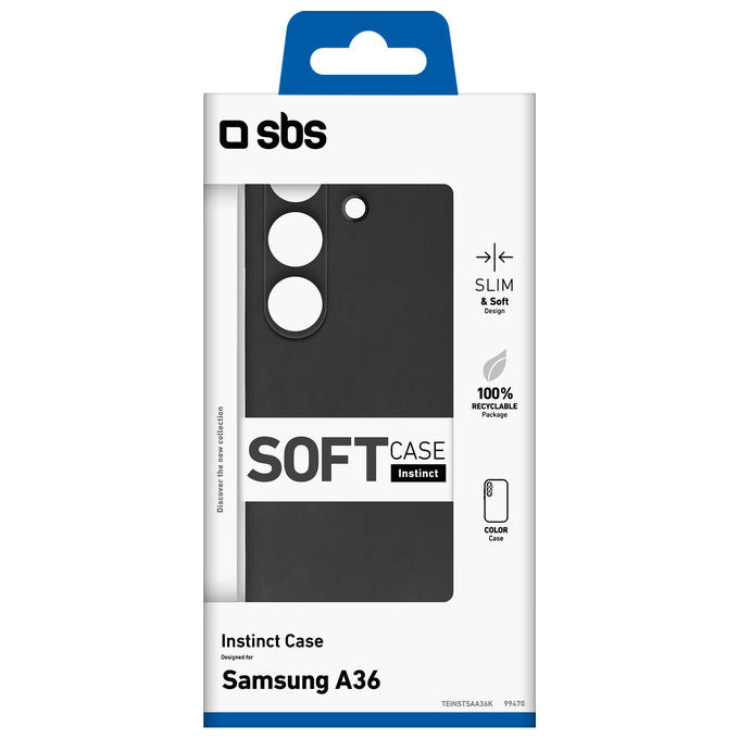 SBS Cover Instinct per Samsung A36 Nero