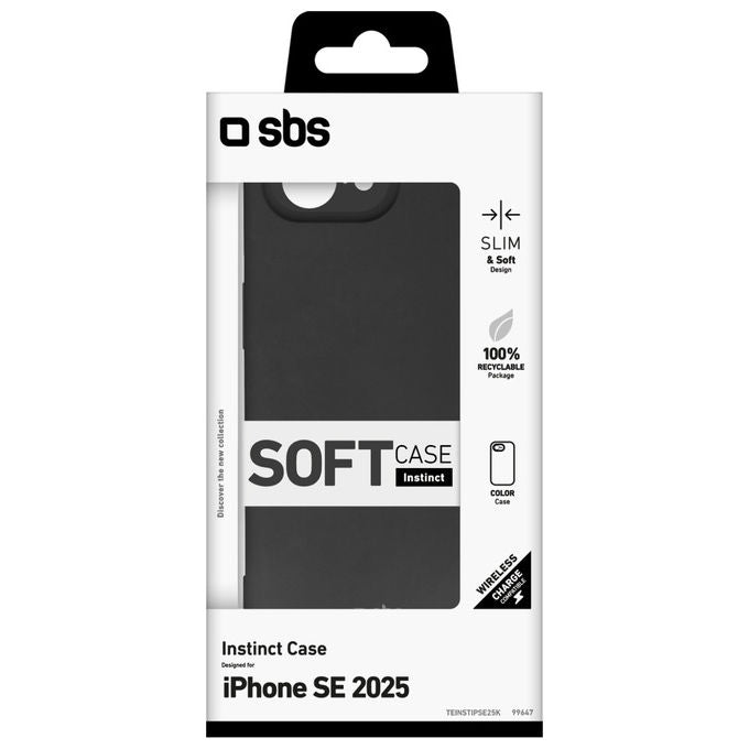 SBS Cover Rigida per iPhone 16E con Rivestimento Morbido