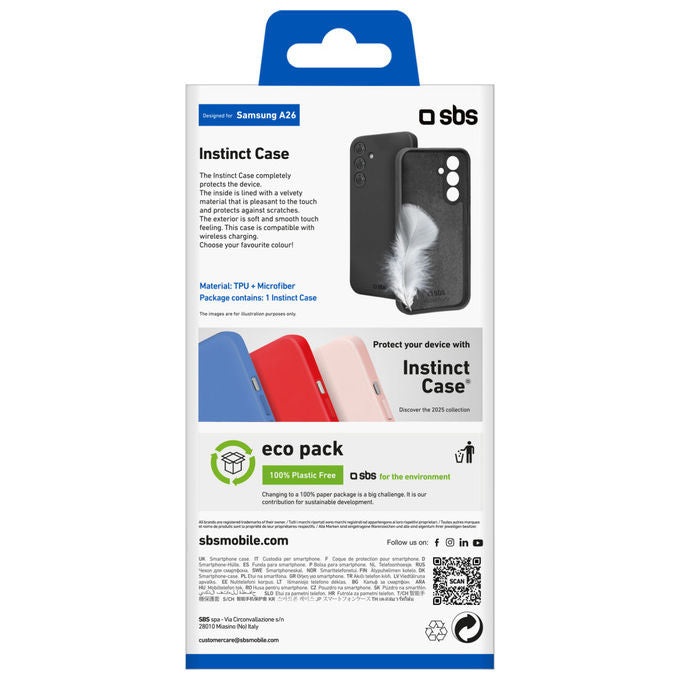 SBS Cover Rigida per Samsung Galaxy A26 Nero